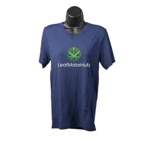 LeafMate Hub T-Shirt – Unisex – V-Neck – Royal Blue