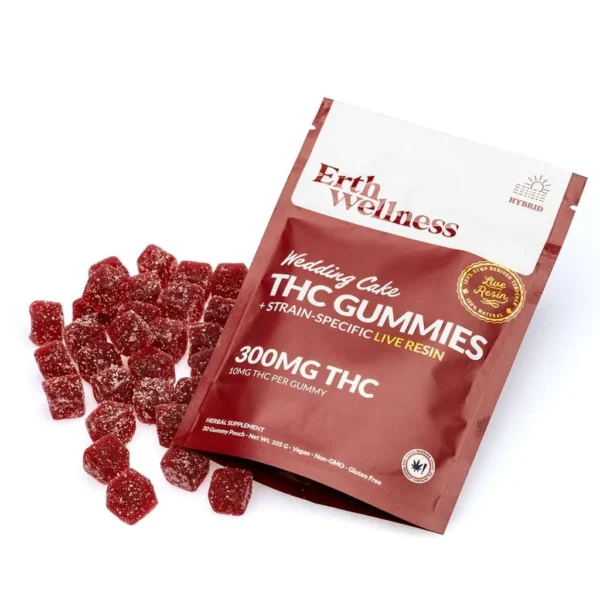 Erth Wellness Delta 9 THC Live Resin Gummies - Wedding Cake
