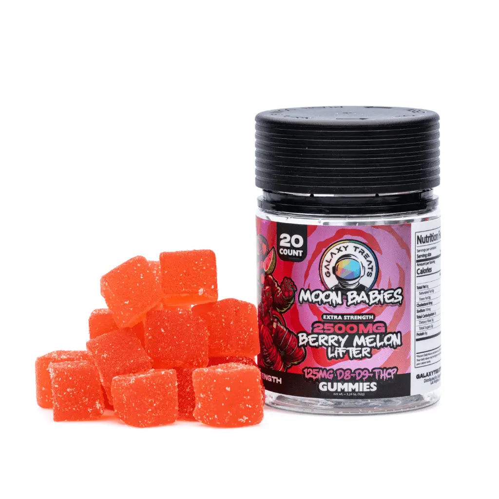 Galaxy-Treats-Delta-8-Delta-9-THCP-Gummies-Berry-Melon-Lifter-Combo.webp Galaxy Treats Delta 8 / Delta 9 THCP Gummies - Berry Melon Lifter (2180 mg Delta 8 THC + 260 mg Delta 9 THC + 20 mg THCP Total) - Image 1